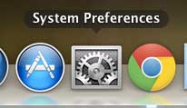 click system preferences window