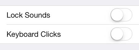 how to turn off keyboard clicks on the iphone 5