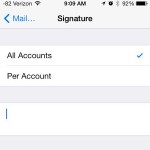 how to delete the sent from my iphone signature on emails