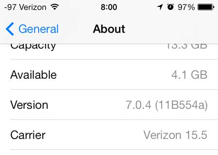how to check whether you have ios 6 or ios 7