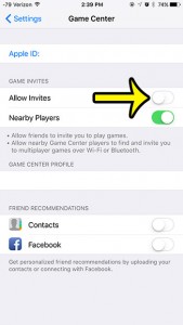 turn off the allow invites option