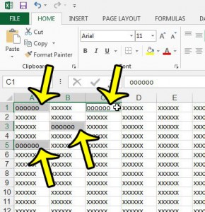 hold down ctrl and select multiple cells