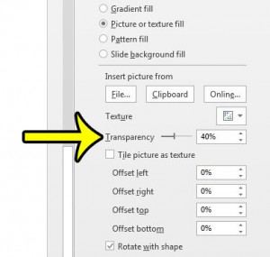 make a picture transparent in powerpoint 2013