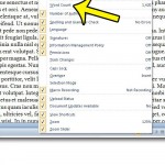 enable the word count in word 2010