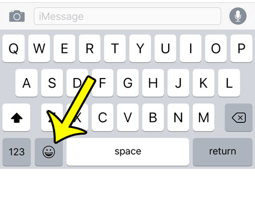 open the emoji keyboard