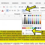 remove paragraph shading in word 2013