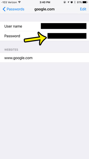 how to view stored passwords in safari in ios 9