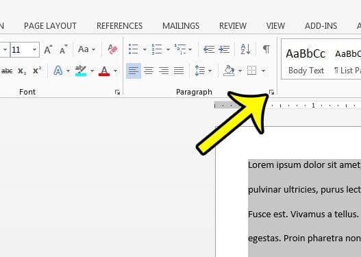 How to Double Space in Word 2013 - 93