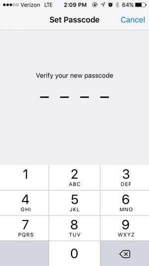 how to use a passcode on the iphone 5