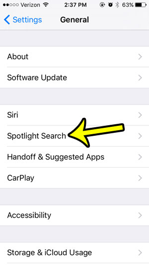 stop including text messages in iphone search