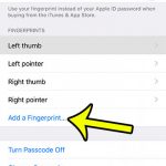 how to add a new touch id fingerprint to an iphone 7