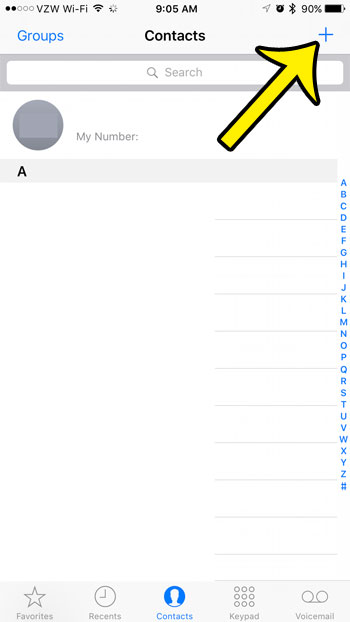 create a new contact on your iPhone