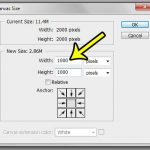how to change canvas size in photoshop cs5