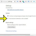 how to turn off hardware acceleration in google chrome