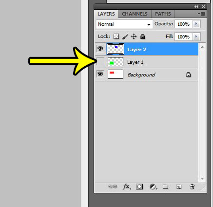how to hide a layer in photoshop