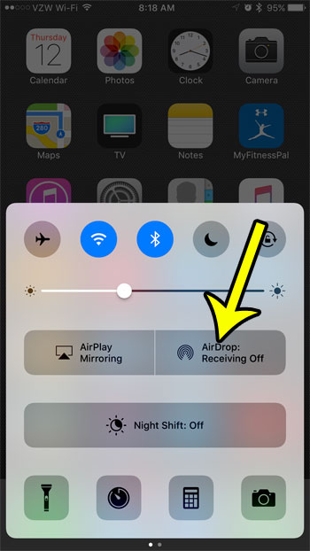 how to enable the airdrop feature
