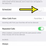 how to deactivate do not disturb on an iphone