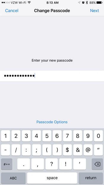 How to Use Letters Instead of Numbers for an iPhone Passcode - 31