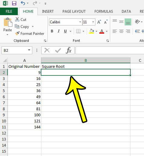 How to Find a Square Root in Excel 2013 - 63