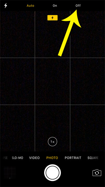 how to turn off the camera flash on the iphone 7