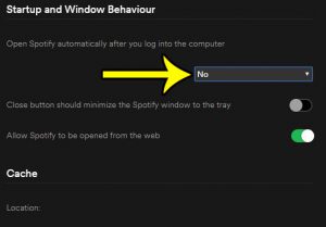 how to stop spotify from opening on startup in windows 7