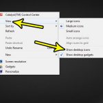 how to unhide desktop icons in windows 7