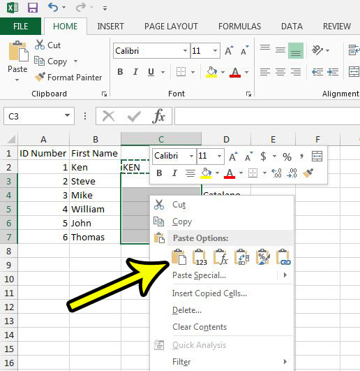 is there a formula to make text uppercase in excel