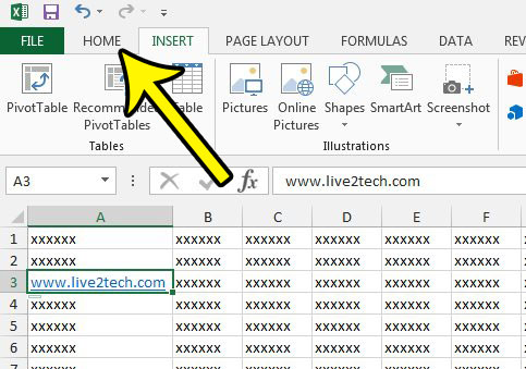 remove underline and text color from link in excel 2013
