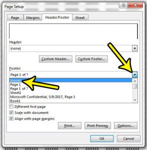 how to delete a footer in excel 2013
