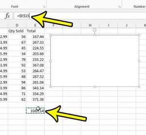 how to display a formula result in a text box in excel 2013
