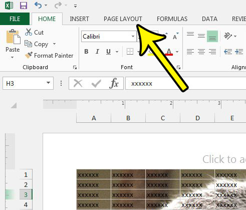 how to delete a watermark in excel 2013