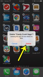 how to delete an app from an iphone 7
