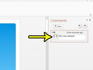 how to comment in powerpoint 2013