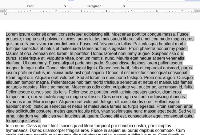 paragraph border in word 2013