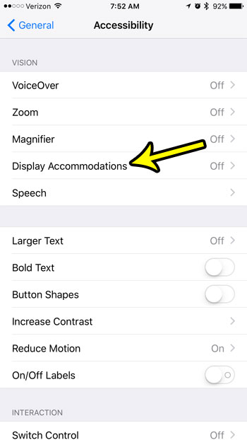 how to make iphone screen colors less intense