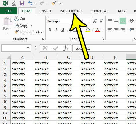 how to clear print area in excel 2013