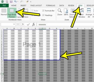 microsoft excel 2013 print preview