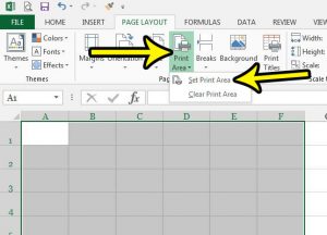 how to print an empty grid in excel 2013