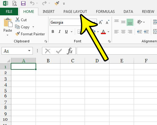 excel page numbering settings
