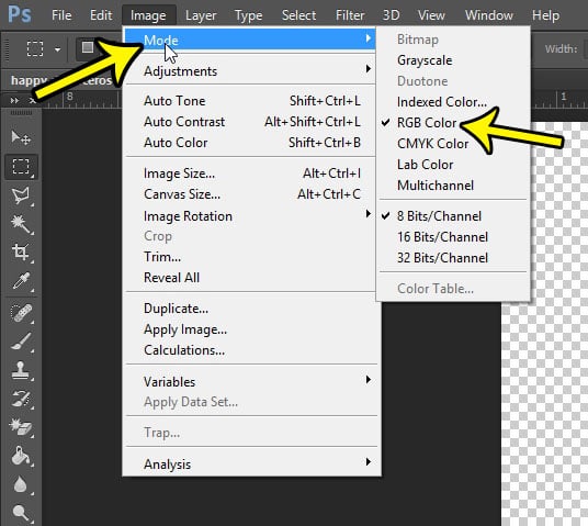 How to Check if an Image is RGB or CMYK in Photoshop CS6 - 73