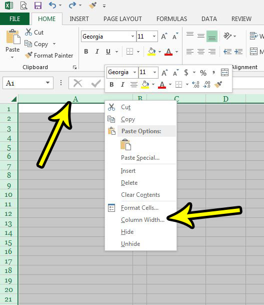 How to Make All Columns the Same Width in Excel 2013 - 14