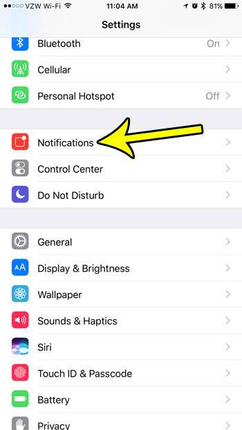 iphone 7 notifications options
