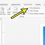 how to turn off narrations in powerpoint 2013