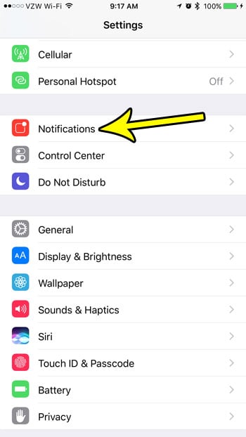 How to Shut Off Text Message Notifications on an iPhone 7 - 92