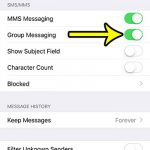 how to enable group messaging on an iphone 7