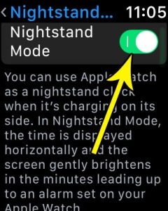 how to use nightstand mode on apple watch