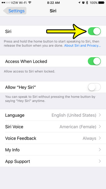 how to turn off siri on the apple watch