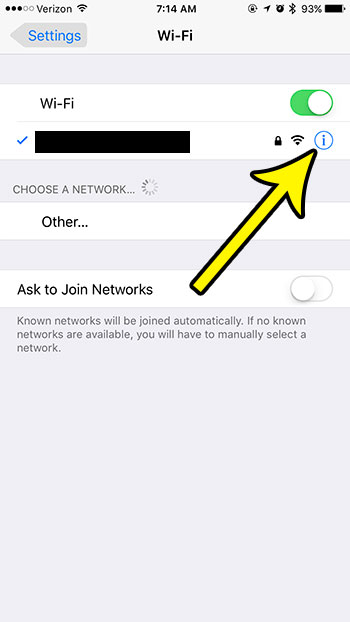 open info about wifi network