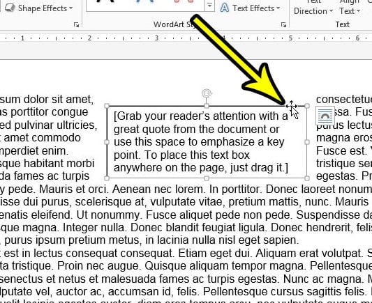 How to Delete a Text Box in Word 2013 - 89