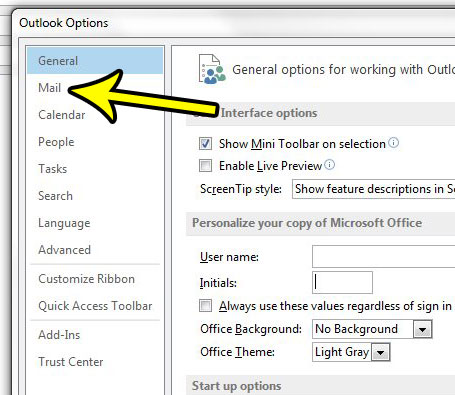 automatic spell check in outlook 2013